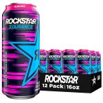 Rockstar Energy Drink with COQ10 and Electrolytes, 300mg Caffeine, Xdurance Blue Raz, 16oz Cans (12 Pack) (Packaging May Vary) - Image 4